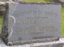 
Michael RYAN,
died 18-10-62 aged 84 years;
Sarah T. RYAN,
died 30-6-36 aged 52 years;
Murwillumbah Catholic Cemetery, New South Wales
