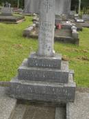 
Sophia Susan OCONNOR,
died 14 June 1940 aged 70 years;
Gerald Charles OCONNOR,
died 15 Oct 1950 aged 74 years;
Murwillumbah Catholic Cemetery, New South Wales
