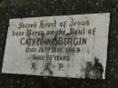 Catherine BERGIN, died 26 Sept 1969 aged 93 years; Murwillumbah Catholic Cemetery, New South Wales 