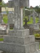 Henry James HAIMES,
died 25 Oct 1945 aged 75 years;
Christine Rose HAIMES,
wife,
died 17 Sept 1951 aged 69 years;
Murwillumbah Catholic Cemetery, New South Wales