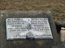 
Gustav A WEBER
Jul 20 1915
34

Bertha H WEBER
Dec 13 1917
39 yrs

Mutdapilly general cemetery, Boonah Shire
