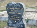 
Ronald L PROFKE
Jan 5 1947
24 yrs

Mutdapilly general cemetery, Boonah Shire
