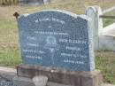 
Franz PINSKER
20 Oct 1949
82 yrs

Ruth Elizabeth PINSKER
18 Oct 1957
86 yrs

Mutdapilly general cemetery, Boonah Shire
