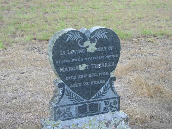 Margaret THEAKER  | 20 Dec 1940  | 72 yrs  |   | Mutdapilly general cemetery, Boonah Shire  | 