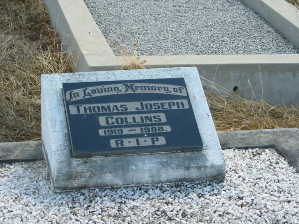 Thomas Joseph COLLINS  | 1919 - 1988  |   | Mutdapilly general cemetery, Boonah Shire  | 