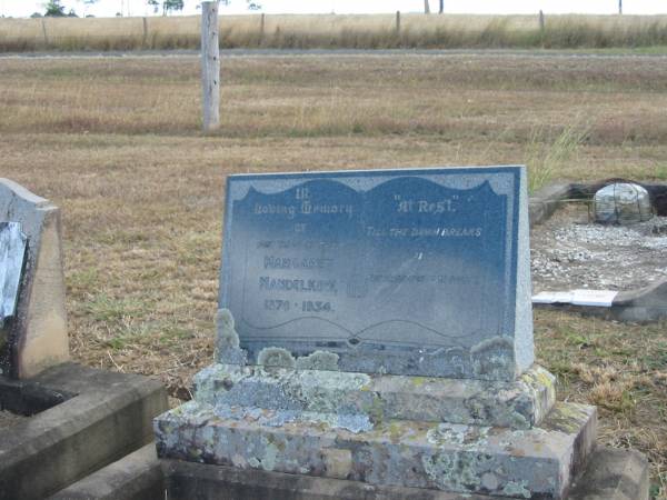 Margaret MANDELKOW,  | 1878 - 1934;  | Mutdapilly general cemetery, Boonah Shire  | 