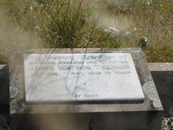James Watson THEAKER  | 17 Aug 1949  | aged 70  |   | Mutdapilly general cemetery, Boonah Shire  | 