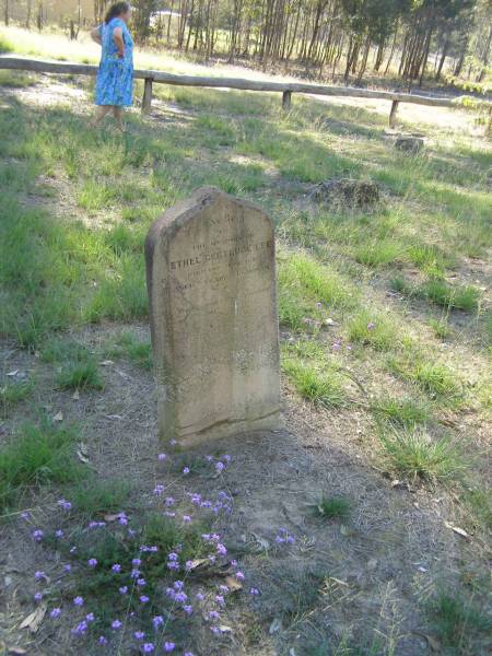 Ethel Gertrude LEE,  | died 19 June 1873 aged 2 years 10 months;  | Nanango Old cemetery, South Burnett  | 