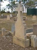 
John GILBRIDE,
died 17 Mar 1903 aged 64 years;
Johanna GILBRIDE,
died 5 Sept 1915;
Nobby cemetery, Clifton Shire

