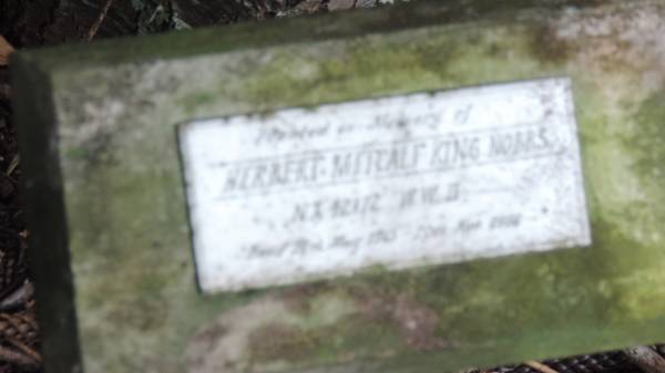 Herbert? Metcalf King NOBBS  |   | Norfolk Island Memorial Park  |   | 