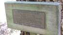 Mervyn Cox an Australian Prisioner of War in memory of all who died in captivity 1939-45  Norfolk Island Memorial Park  