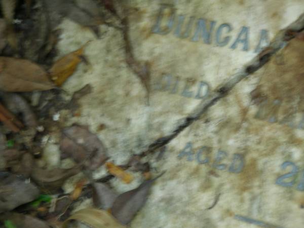 Ada Hilda,  | wife of Duncan MCKINNON,  | died 1 March 1911 aged 21 years;  | North Tumbulgum cemetery, New South Wales  | 