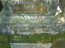 Daniel MAYE,
killed in action France 5 Oct 1917 aged 29 years;
Bernard MAYE,
died 23 Jan 1919 aged 14 years;
Patrick John MAYE,
father,
died 11 Nov 1920 aged 57 years;
Thomas Patrick MAYE,
died 26 July 1912 aged 37? years;
North Tumbulgum cemetery, New South Wales