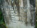 Elizabeth FORDER,
died 28 Sept 1891 aged 72 years;
North Tumbulgum cemetery, New South Wales