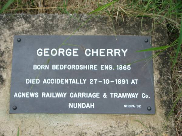 Nundah / German Station Cemetery:  | George Cherry  | 