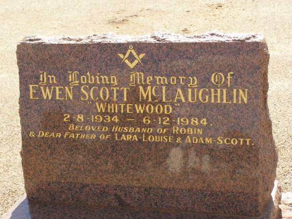 Ewen Scott MCLAUGHLIN,  | Cemetery,  | Nyngan, New South Wales  | 