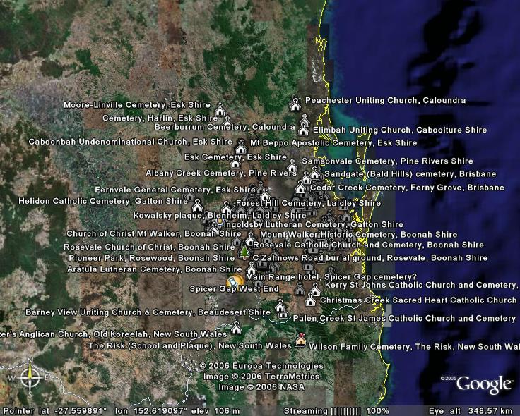 Locations

        of Brisbane / South East Queensland cemeteries in photo

        collection