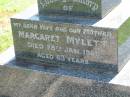 Margaret MYLETT, wife mother, died 28 Jan 1960 aged 63 years; St James Catholic Cemetery, Palen Creek, Beaudesert Shire 