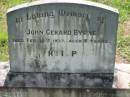 John Gerard BYRNE, died 18 Feb 1937 aged 8 years; St James Catholic Cemetery, Palen Creek, Beaudesert Shire 