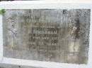
Geo Chas BUCHANAN M.D., husband of F. BUCHANAN, died 23 Dec 1922 aged 59 years;
Peachester Cemetery, Caloundra City
