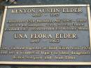
Kenyon Austin ELDER, 1890-1957;
Una Flora ELDER, 1897 - 1963;
daughters Robin SIMPSON and Jean ELDER;
Peachester Cemetery, Caloundra City

