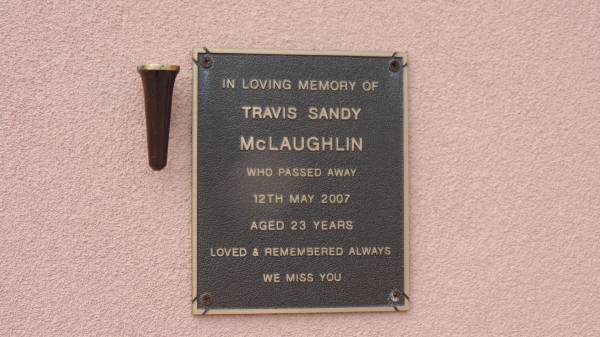 Travis Sandy McLAUGHLIN  | d: 12 May 2007 aged 23  |   | Peak Downs Memorial Cemetery / Capella Cemetery  | 