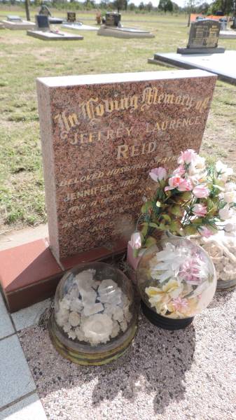 Jeffrey Laurence REID  | d: 17 Jan 1981?  aged 23  | father of Jennifer, Angelique  |   | Peak Downs Memorial Cemetery / Capella Cemetery  | 