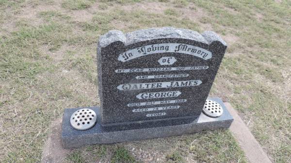 Walter James GEORGE  | d: 21 May 1988 aged 74  |   | Peak Downs Memorial Cemetery / Capella Cemetery  | 