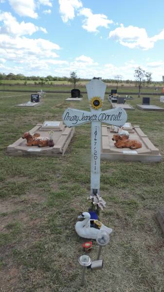 Mary Jeanette O'DONNELL  | b: 1947  | d: 2011  |   | Peak Downs Memorial Cemetery / Capella Cemetery  | 