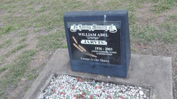 William Abel JARVIS (Gramps)  | b: 1936  | d: 2003  |   | Peak Downs Memorial Cemetery / Capella Cemetery  | 