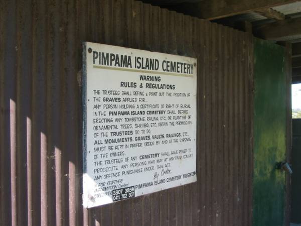 Pimpama Island cemetery, Gold Coast  | 