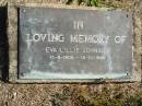Eva Lillie JOHNSON, 13-9-1905 - 13-10-1995; Pimpama Island cemetery, Gold Coast 