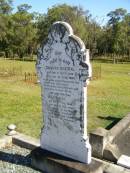 
Johann BILLIAU,
born 9 April 1847,
died 24 July 1920;
Marie,
wife,
born 3 Aug 1935,
died 27 Jan 1929;
Pimpama Island cemetery, Gold Coast
