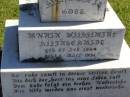 Maria Wilhelmine KLEINSCHMIDT,
born 27 Feb 1864,
died March 1931;
Ferdinand KLEINSCHMIDT,
died 7 Dec 1935 aged 86 years;
Pimpama Island cemetery, Gold Coast