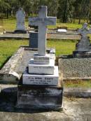 William KROPP,
died 7 Oct 1939 aged 81 years;
Anna KROPP,
died 17 March 1950 aged 81 years;
Pimpama Island cemetery, Gold Coast