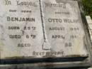 Benjamin Otto WOLFF, brother, born 25 Aug 1894, died 6 April 1981 aged 86 years; Pimpama Island cemetery, Gold Coast 