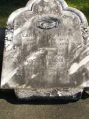 Carl Gustav MIERS,
born 9 May 1857,
died 27 Oct 1918;
Auguste Louise,
wife,
born 18 Oct 1866,
died 29 May 1945;
Pimpama Island cemetery, Gold Coast