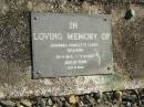 Johannah Charlette Louise BRUMM,
25-4-1835 - 3-9-1920 aged 85 years;
Pimpama Island cemetery, Gold Coast