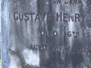 Gustav Henry RIESENWEBER,
brother,
died 16 Sept 1927 aged 55 years 5 months;
Pimpama Island cemetery, Gold Coast