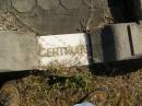 Gertrude May PINNOW,
died 20 Oct 1945 aged 28 years;
Pimpama Island cemetery, Gold Coast