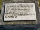 Angela RIESENWEBER; Alfred O. RIESENWEBER; parents; Pimpama Island cemetery, Gold Coast 