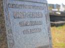 Carl Fredrich ZIPF, husband father died 12 March 1942 aged 54 years; Pimpama Island cemetery, Gold Coast 