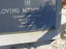 Leonard ENKELMANN,
died 27 Dec 1984 aged 75 years;
Pimpama Island cemetery, Gold Coast