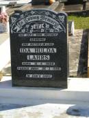 Ida Hulda LAHRS,
wife mother grandma mother-in-law,
born 10-4-1908,
died 26-3-1980;
Pimpama Island cemetery, Gold Coast