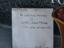 Gary John MAAS,
husband son brother,
2-5-1966 -13-4-2003;
Pimpama Island cemetery, Gold Coast