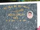 Nel HELLINGA,
20-10-1924 - 1-10-2004;
Pimpama Island cemetery, Gold Coast