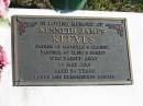 Kenneth James REEVES,
father of Michelle & Leanne,
partner of Elsie & family,
died 27 May 2001 aged 54 years;
Pimpama Island cemetery, Gold Coast