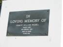Robert William RAEBEL,
died 5 Feb 1993 aged 76 years;
Pimpama Island cemetery, Gold Coast