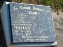 Vivian ZIPF,
husband father grandfather great-grandfather,
29-9-1934 - 15-3-1997;
Pimpama Island cemetery, Gold Coast