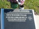 Vincent SKOPP,
husband father grandpa,
20-12-1915 - 29-11-2003 aged 87 years 11 months;
Pimpama Island cemetery, Gold Coast